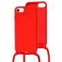 Чехол для iPhone 7 / 8 / SE 20 Lanyard without logo красный
