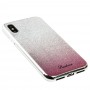 Чехол для iPhone X / Xs Ambre Fashion серебристый / розовый