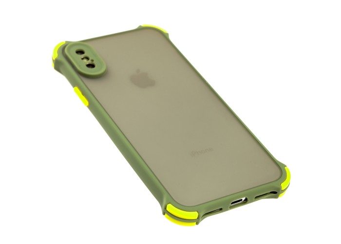 Чехол для iPhone X / Xs LikGus Totu corner protection зеленый
