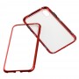 Чехол для iPhone X / Xs Magnetic with glass красный