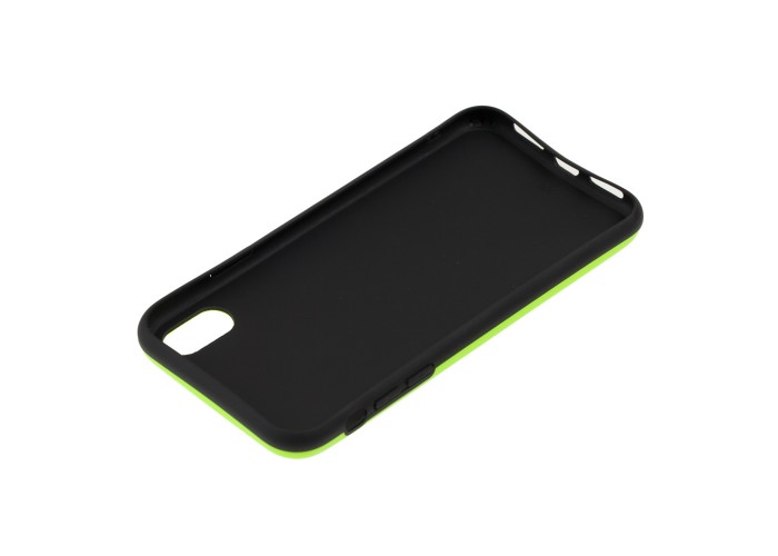 Чехол для iPhone X / Xs Nice smile popsocket салатовый