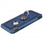 Чехол для iPhone X / Xs Serge Ring ударопрочный синий