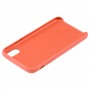 Чехол для iPhone X / Xs  эко-кожа оранжевый