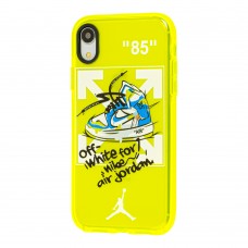 Чехол для iPhone Xr Neon print air sneakers