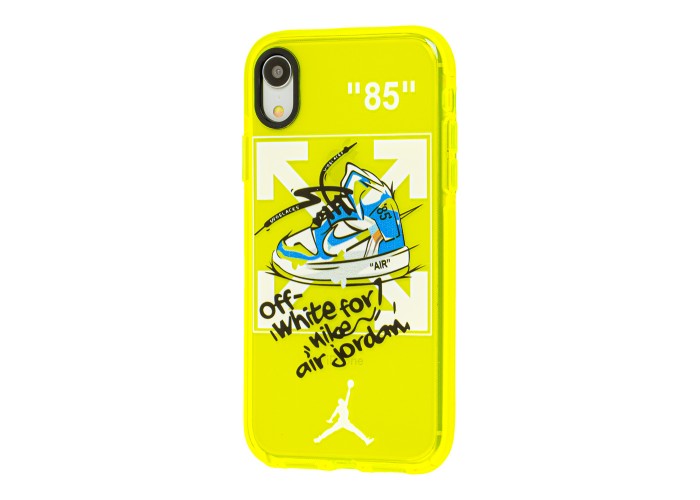 Чехол для iPhone Xr Neon print air sneakers
