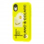 Чехол для iPhone Xr Neon print blanc