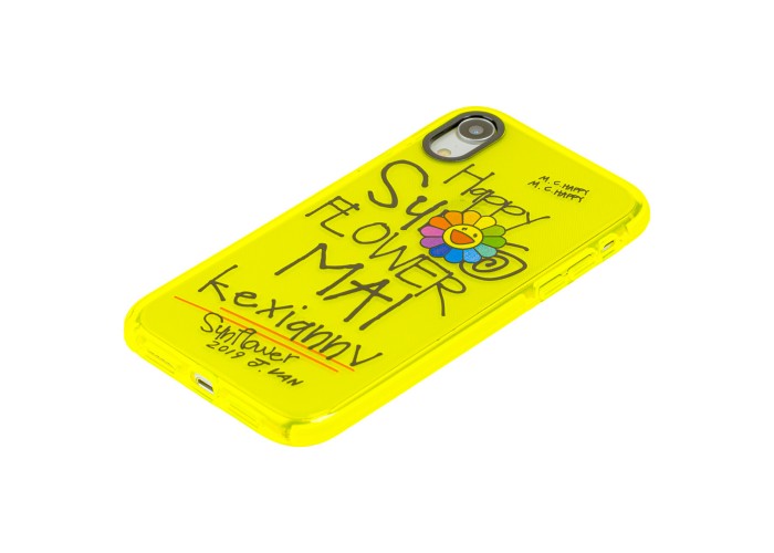 Чехол для iPhone Xr Neon print happy