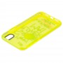 Чехол для iPhone Xr Neon print happy