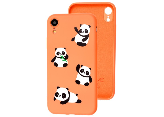 Чехол для iPhone Xr Wave Fancy panda / peach