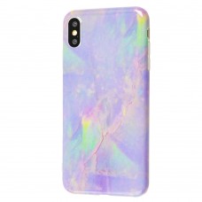 Чехол для iPhone Xs Max Light Mramor case 360 (06)