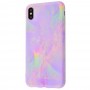 Чехол для iPhone Xs Max Light Mramor case 360 (06)