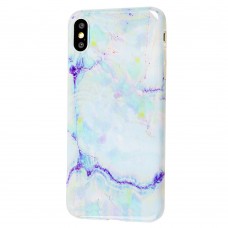 Чехол для iPhone Xs Max Light Mramor case 360 (08)