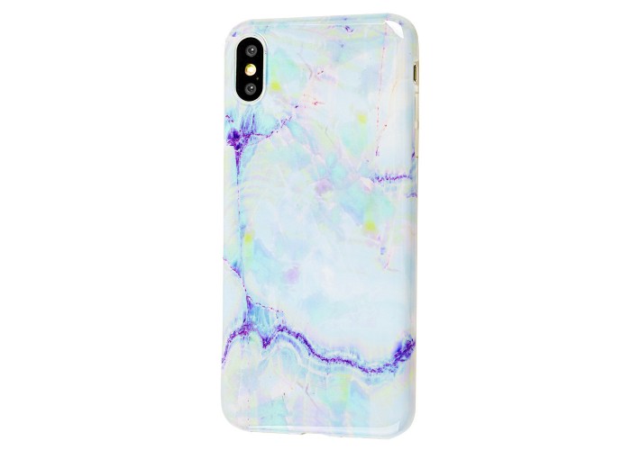 Чехол для iPhone Xs Max Light Mramor case 360 (08)
