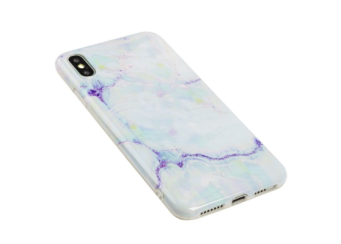 Чехол для iPhone Xs Max Light Mramor case 360 (08)