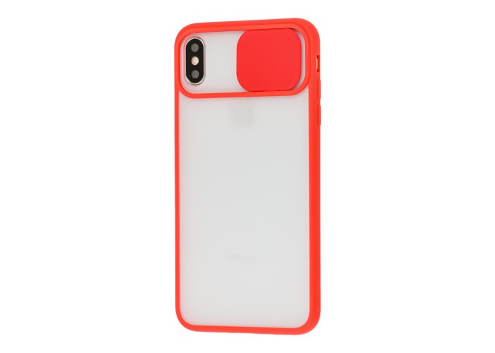 Чехол для iPhone Xs Max LikGus Camshield camera protect красный