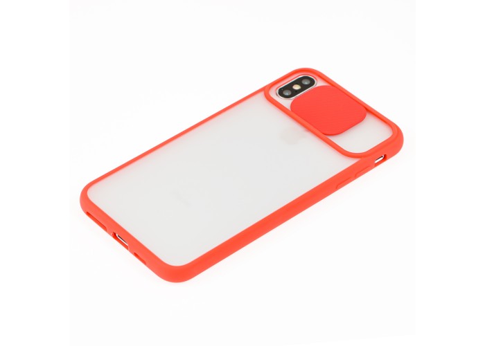 Чехол для iPhone Xs Max LikGus Camshield camera protect красный