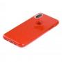 Чехол для iPhone Xs Max Shining Glitter красный