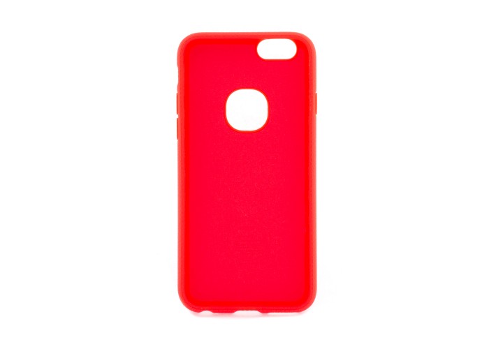 Чехол iPaky для iPhone 6 с имитацией кожи красный
