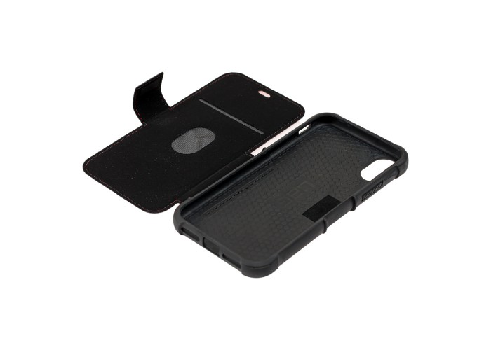 Чехол книжка для iPhone X / Xs UAG Metropolis красный
