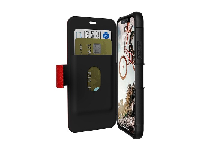Чехол книжка для iPhone X / Xs UAG Metropolis красный