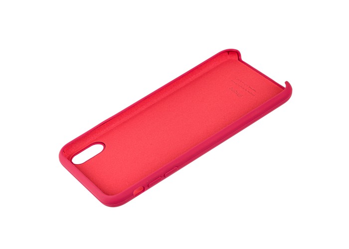 Чехол silicone для iPhone Xs Max case rose red