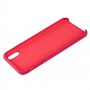 Чехол silicone для iPhone Xs Max case rose red