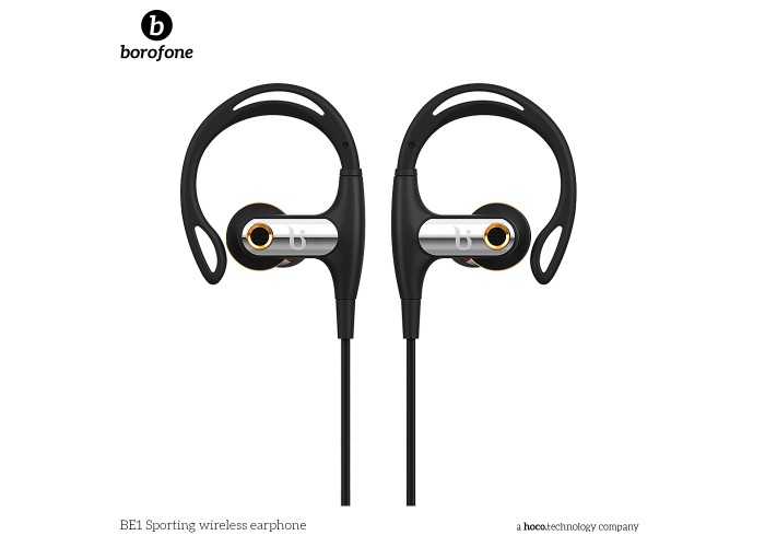 Гарнитура Bluetooth Borofone BE1 Sport черный