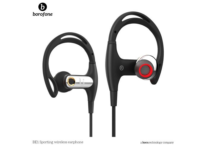 Гарнитура Bluetooth Borofone BE1 Sport черный