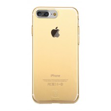 Силиконовый чехол для iPhone 7 Baseus Simple (TPU) золотой