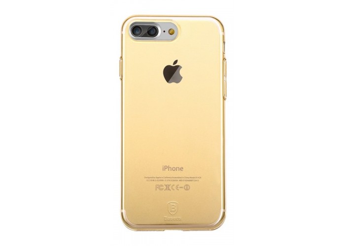 Силиконовый чехол для iPhone 7 Baseus Simple (TPU) золотой