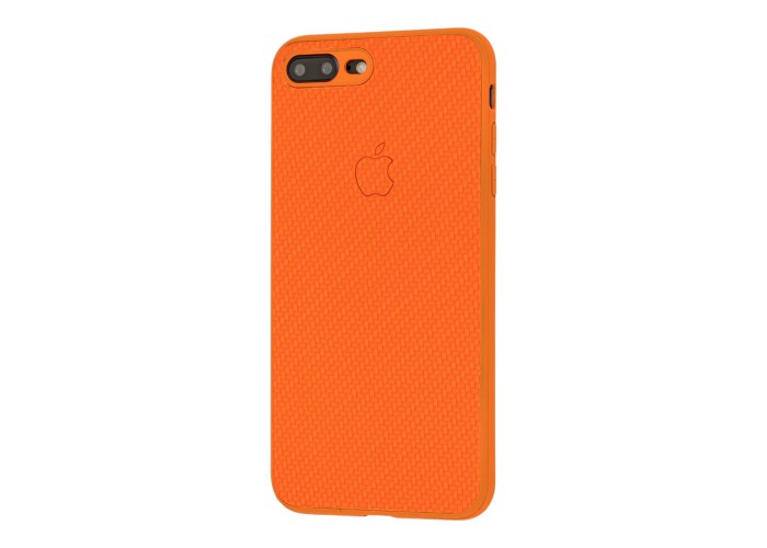 Чехол Carbon New для iPhone 7 Plus / 8 Plus оранжевый