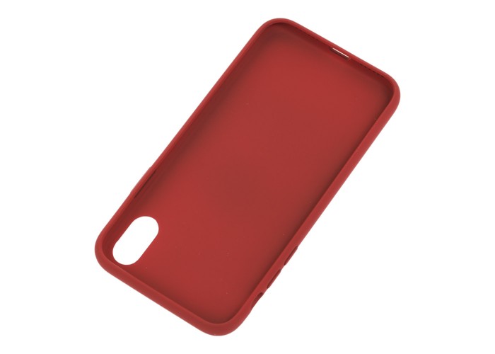 Чехол Carbon New для iPhone X / Xs красный