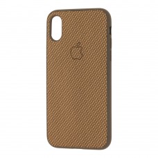 Чехол Carbon New для iPhone Xr светло-коричневый
