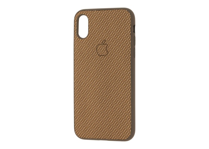 Чехол Carbon New для iPhone Xr светло-коричневый