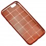 Чехол Cococ для iPhone 6 красный узор квадрат