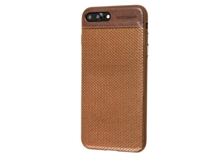 Чехол EasyBear для iPhone 7 Plus / 8 Plus эко-кожа коричневый