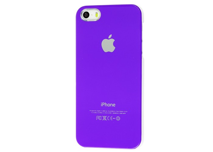 Чехол Foil Printed для iPhone 5 фиолетовый