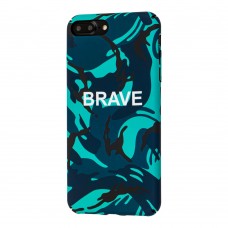 Чехол Ibasi & Coer для iPhone 7 Plus / 8 Plus матовое покрытие Brave голубой