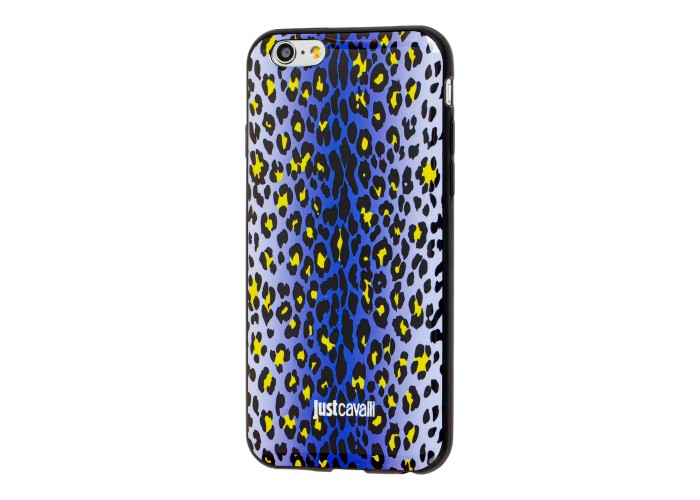 Чехол Just cavalli для iPhone 6 леопард мелк фиолет