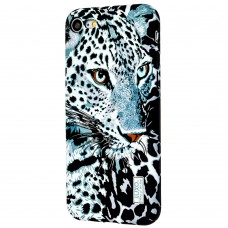 Чехол Luxo Face для iPhone 7 / 8 неоновый гепард белый