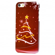 Чехол Merry Christmass для iPhone 5 елка
