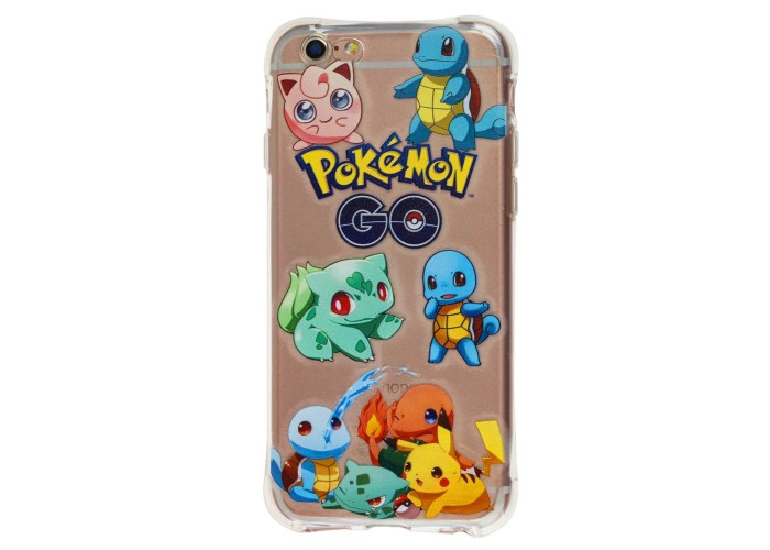 Чехол Pokemon GO для iPhone 6 усиленные углы два