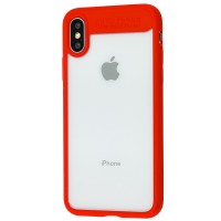 Чехол для Apple iPhone X / Xs Rock Clarity красный
