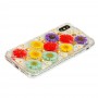 Чехол для iPhon X / Xs Flowers 3D 