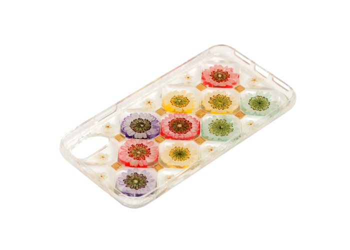 Чехол для iPhon X / Xs Flowers 3D 
