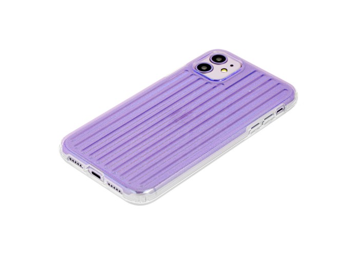Чехол для iPhone 11 Gradient Laser сиреневый