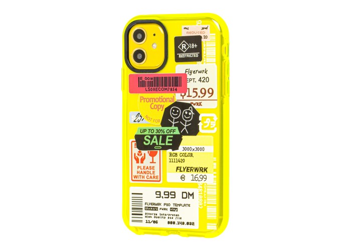 Чехол для iPhone 11 Neon print reklama