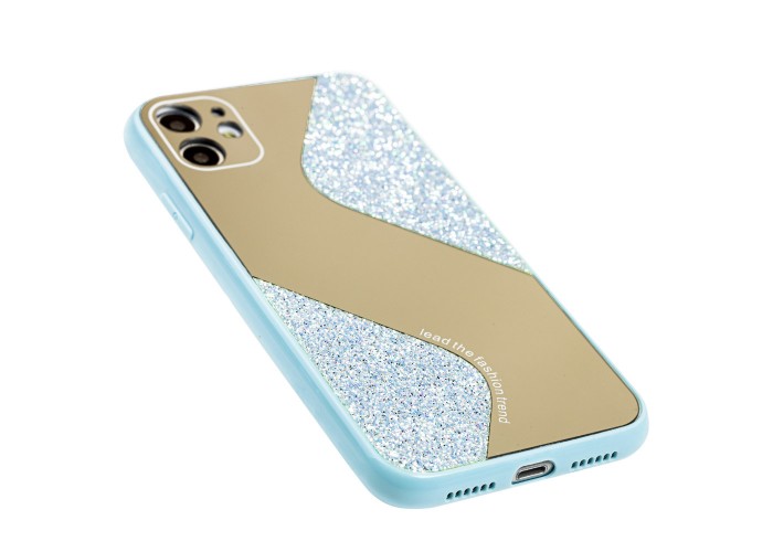 Чехол для iPhone 11 Shine mirror голубой