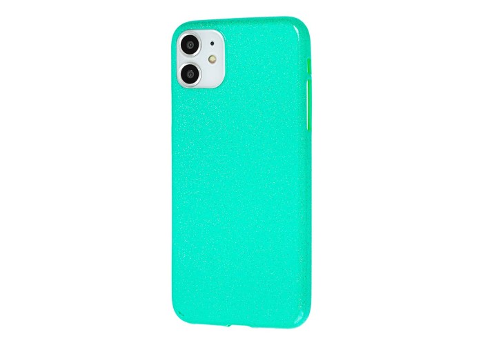 Чехол для iPhone 11 Shiny dust бирюзовый