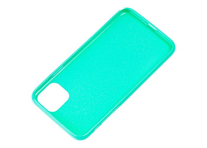 Чехол для iPhone 11 Shiny dust бирюзовый